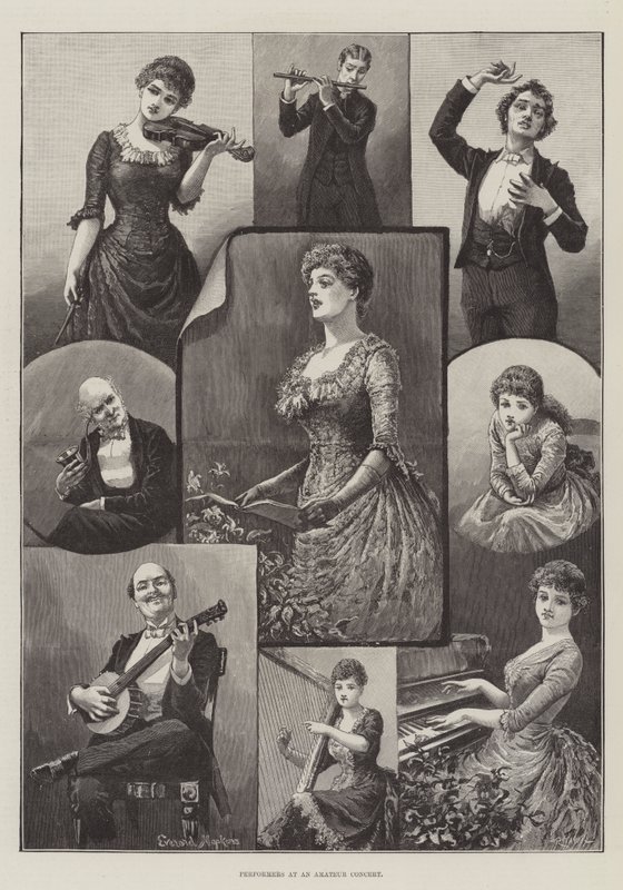 Performers at an Amateur Concert by Everard Hopkins