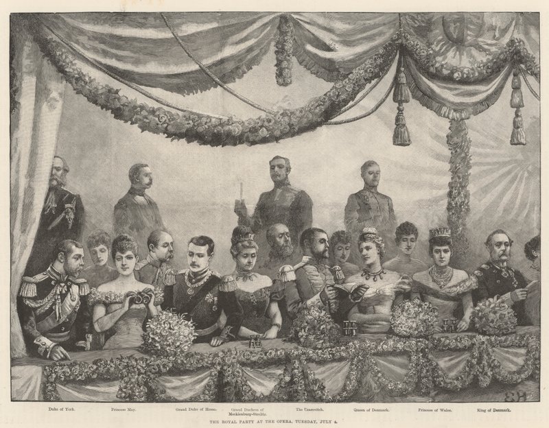 The Royal Party at the Opera, Tuesday, 4 July by Everard Hopkins