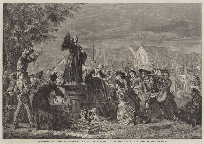 Whitefield Preaching in Moorfields, 1742 by Eyre Crowe