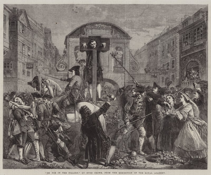 De Foe in the Pillory, from the Exhibition of the Royal Academy by Eyre Crowe