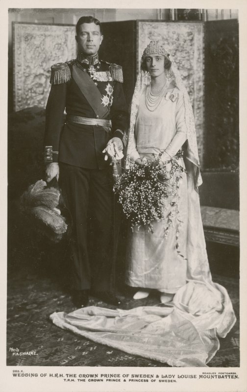Wedding of Crown Prince Gustaf Adolf of Sweden and Lady Louise Mountbatten, 1923 by F.A Swaine