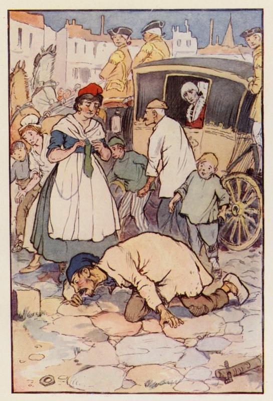 Illustration for A Tale of Two Cities by Charles Dickens by F. M. B. Blaikie