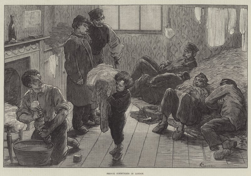 French Communists in London by Felix Regamey