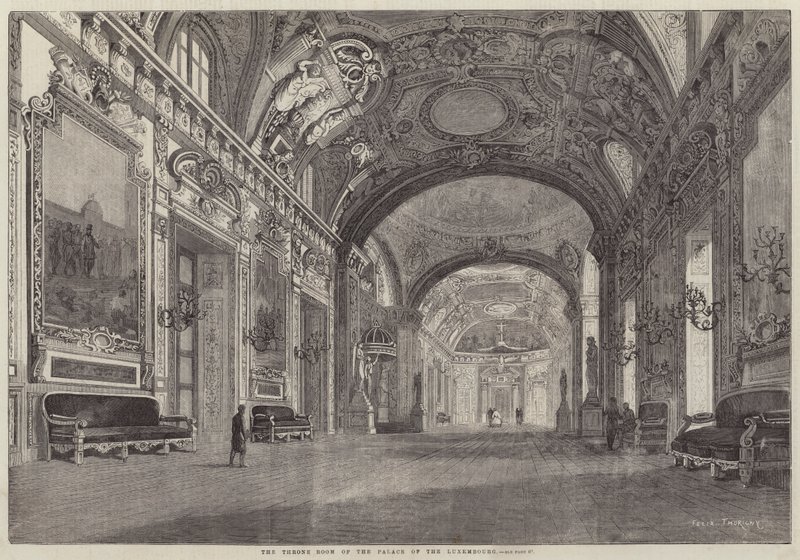The Throne Room of the Palace of the Luxembourg by Felix Thorigny