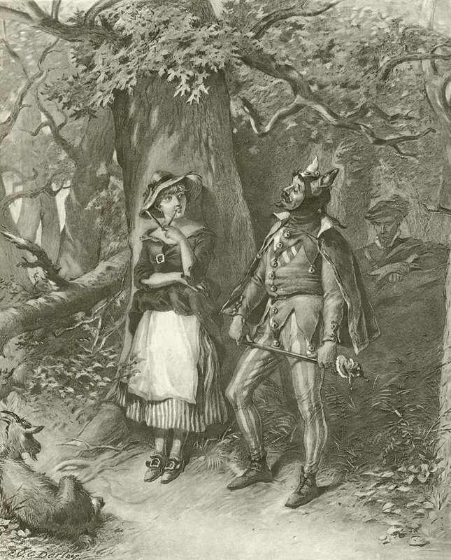 As you like it. Act III, Scene III by Felix Octavius Carr Darley