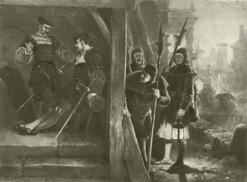 Much Ado about Nothing. Act III-Scene III by Felix Octavius Carr Darley