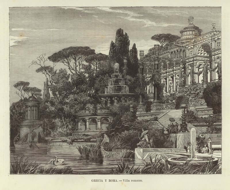 Greece and Rome - Roman villa by Ferdinand Knab