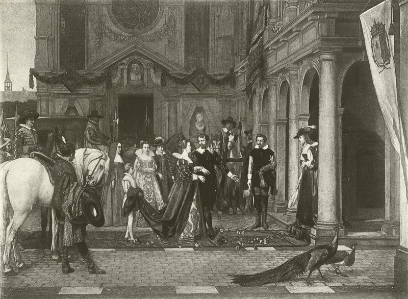 Marie de Medici at the House of Rubens by Florent Willems