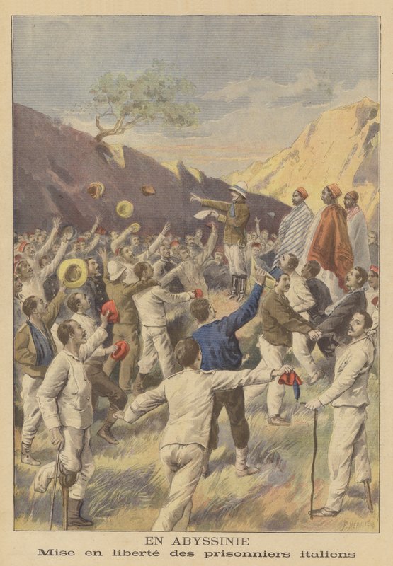 Freeing of Italian Prisoners in Ethiopia by Fortune Louis Meaulle