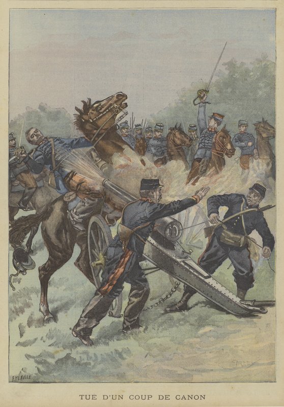 Killed by a Shot from a Cannon by Fortune Louis Meaulle