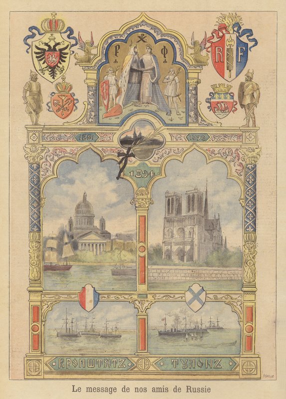Message of Goodwill from the City of St Petersburg to France by Fortune Louis Meaulle