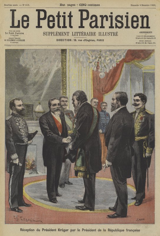 President Emile Loubet of France Receiving Paul Kruger, Former President of Transvaal by Fortune Louis Meaulle