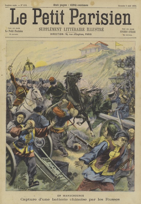 The Boxer Rebellion: Capture of a Chinese Battery by Russian Troops in Manchuria by Fortune Louis Meaulle
