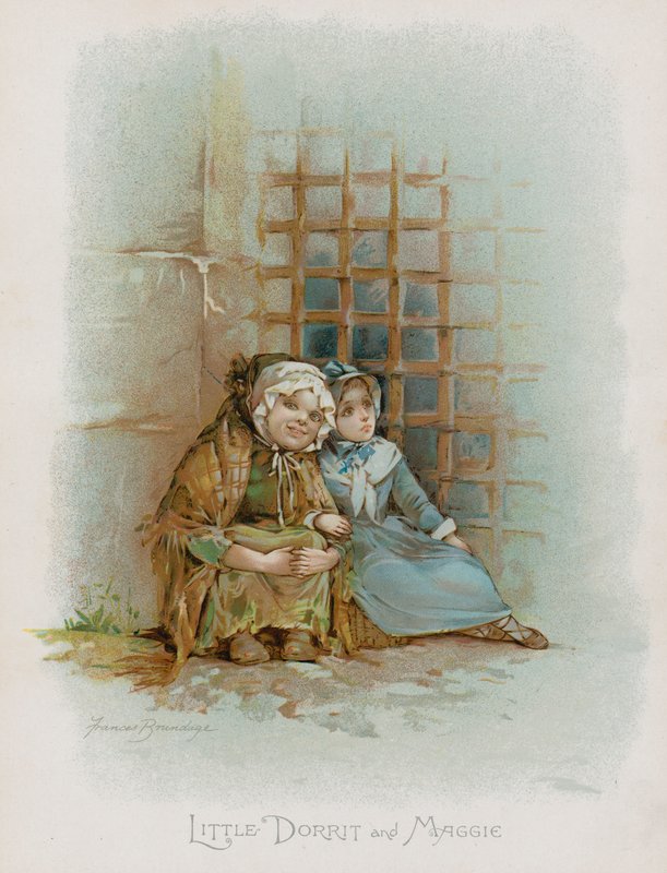 Little Dorrit and Maggie by Frances Brundage