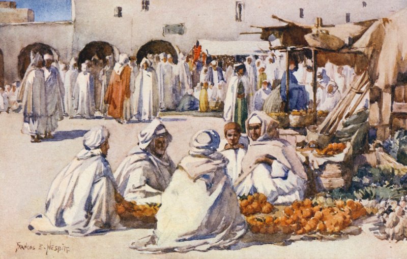 The Fruit Market, Biskra by Frances Nesbitt