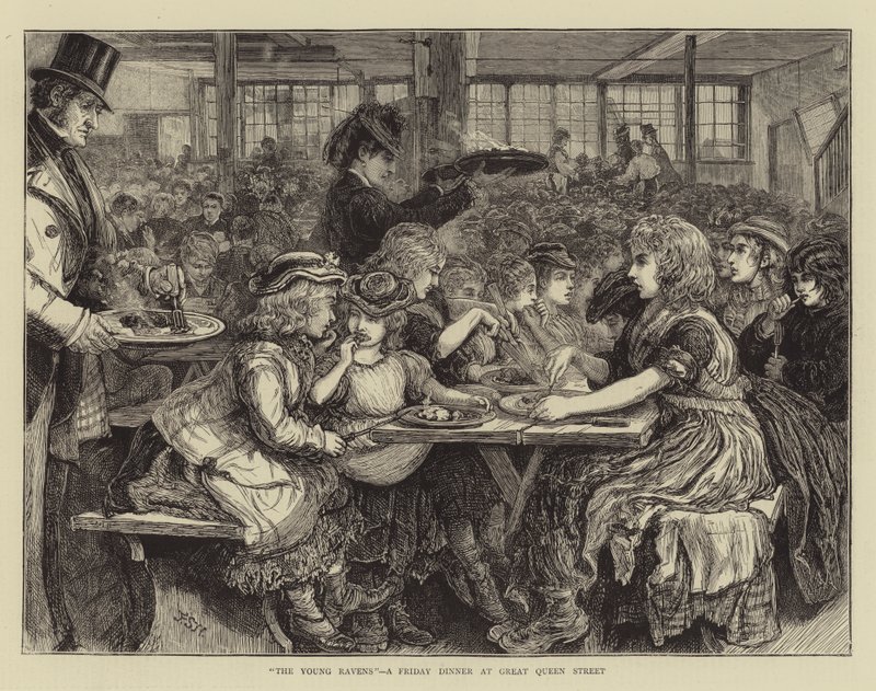 The Young Ravens, a Friday Dinner at Great Queen Street by Francis S. Walker