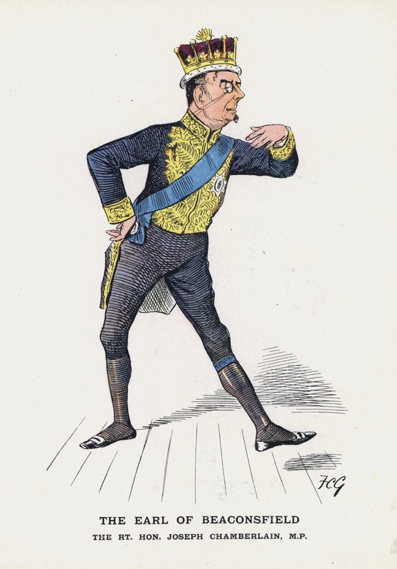 The Earl of Beaconsfield, The Rt Hon Joseph Chamberlain by Francis Carruthers Gould
