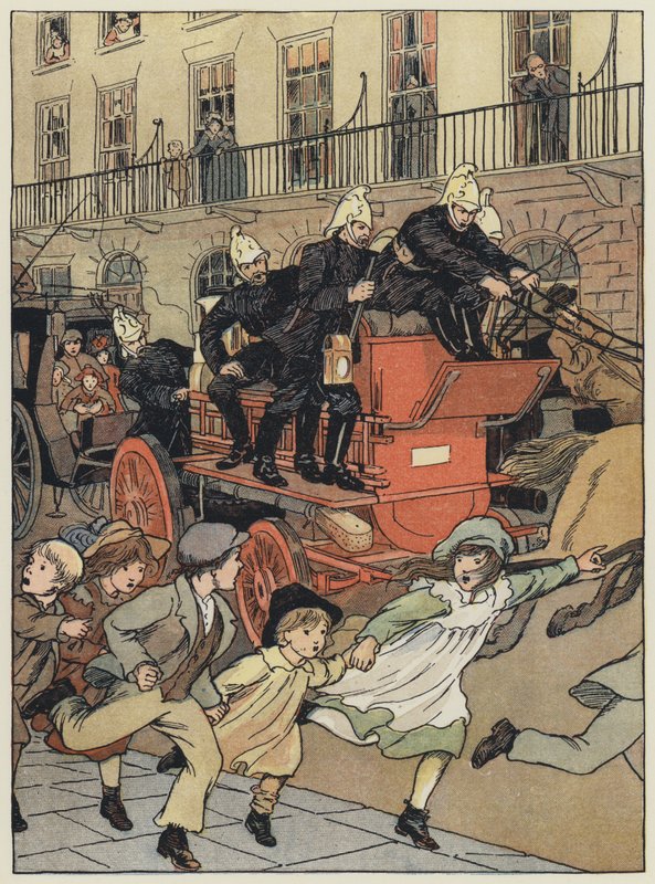 London: A Fire-Engine by Francis Donkin Bedford