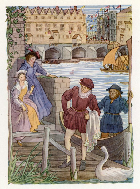 Merrie England: London Bridge by Francis Donkin Bedford