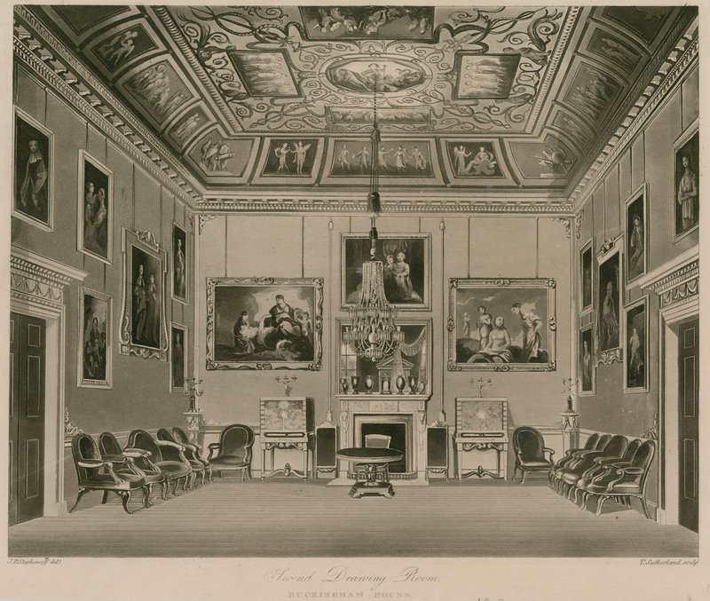 Second Drawing Room, Buckingham House by Francis Phillip Stephanoff