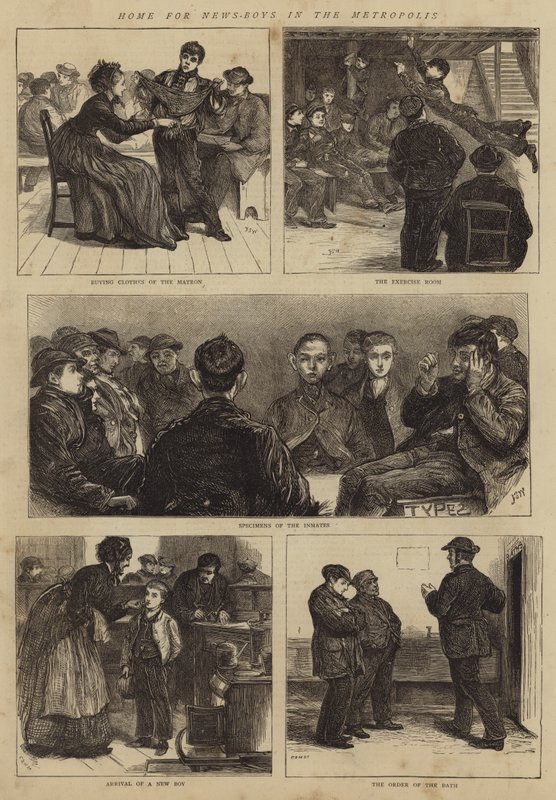 Home for News-Boys in the Metropolis by Francis S. Walker