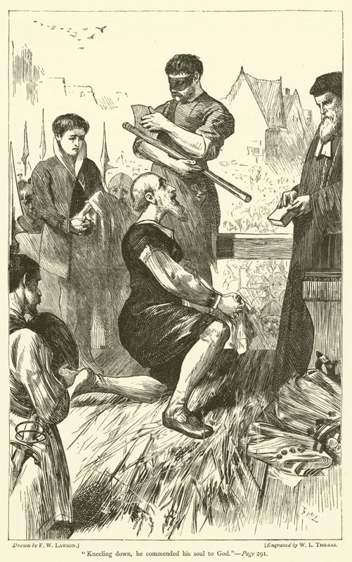 Kneeling down, he commended his soul to God by Francis Wilfred Lawson