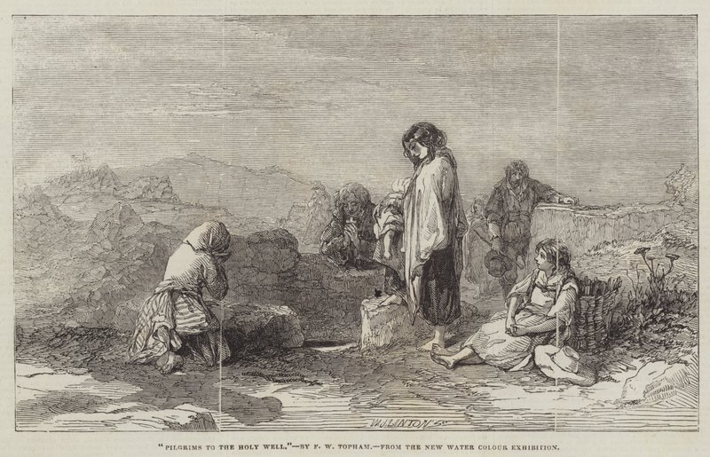 Pilgrims to the Holy Well by Francis William Topham