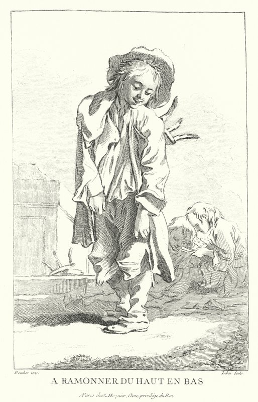 Chimney sweep by Francois (after) Boucher