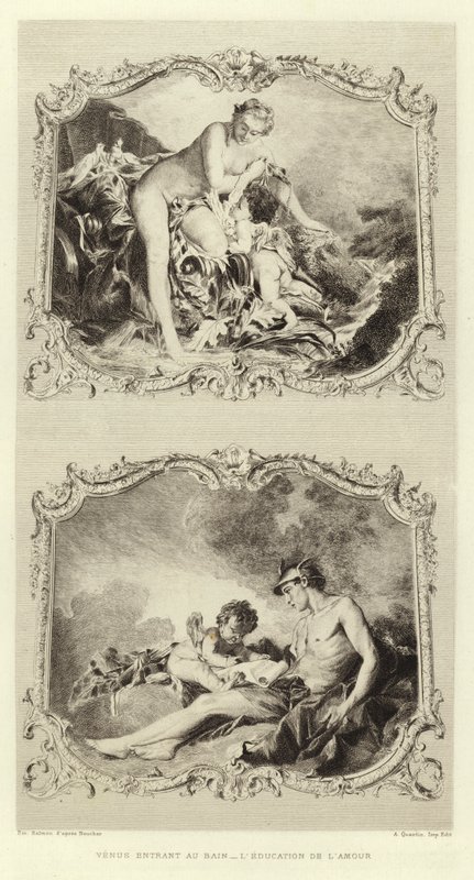 Venus Entering the Bath, The Education of Love by Francois (after) Boucher