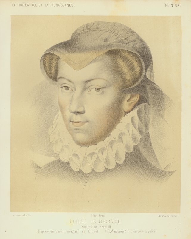 Louise of Lorraine, wife of King Henry III of France by Francois (after) Clouet