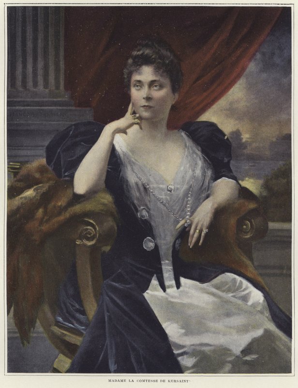 Portrait of Madame la Comtesse de Kersaint by Francois Flameng