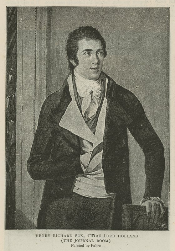 Henry Richard Fox, Third Lord Holland by Francois Xavier Fabre