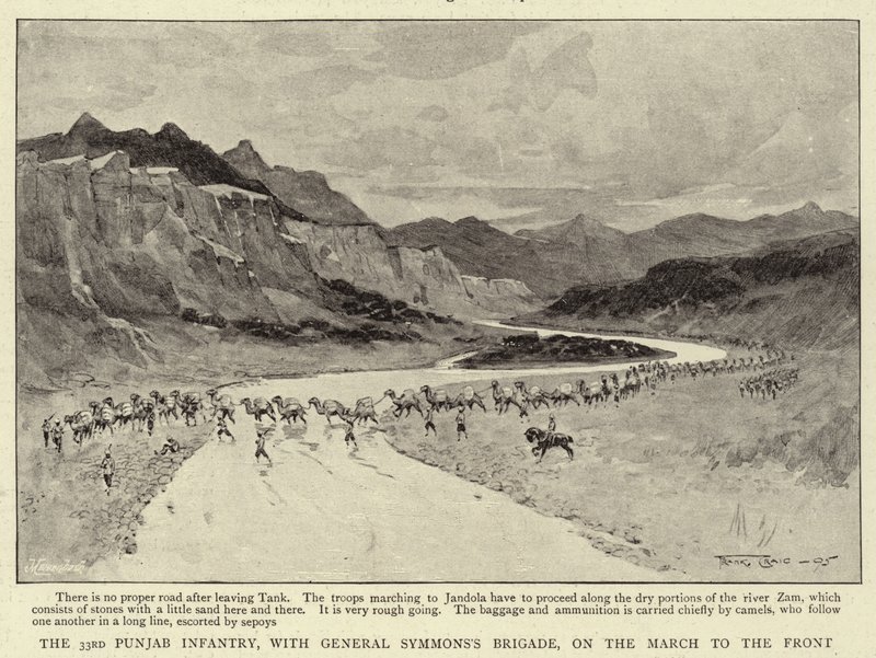 The 33rd Punjab Infantry, with General Symmons