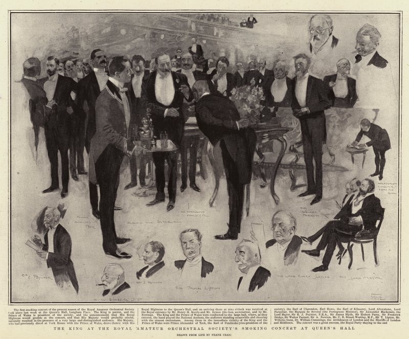 The King at the Royal Amateur Orchestral Society