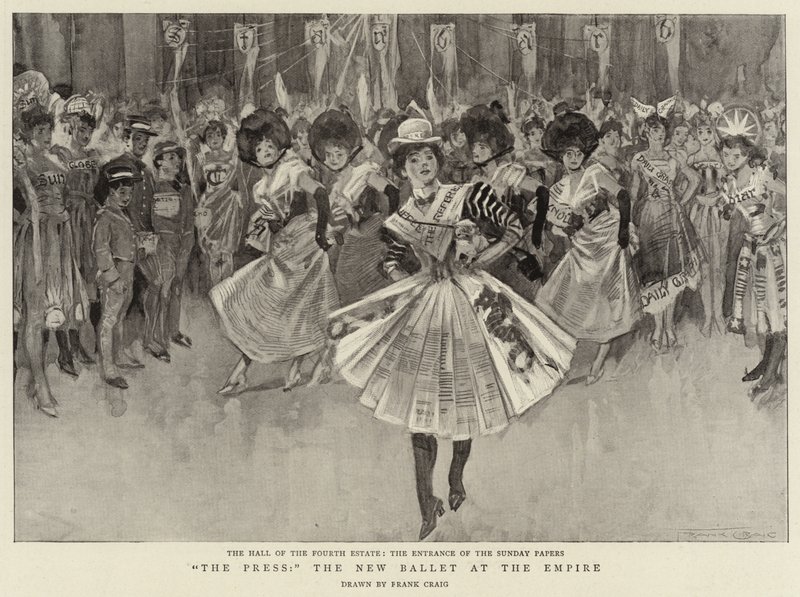 The Press, the New Ballet at the Empire by Frank Craig