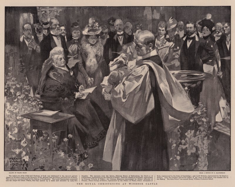 The Royal Christening at Windsor Castle by Frank Craig