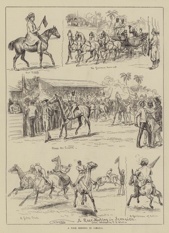 A Race Meeting in Jamaica by Frank Dadd