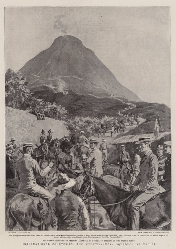 International Courtesies, the Mediterranean Squadron at Naples by Frank Dadd