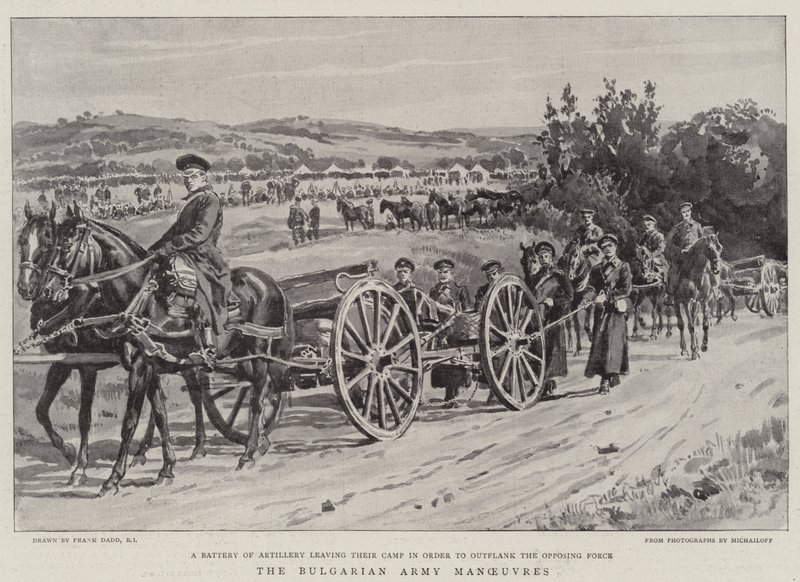 The Bulgarian Army Manoeuvres by Frank Dadd