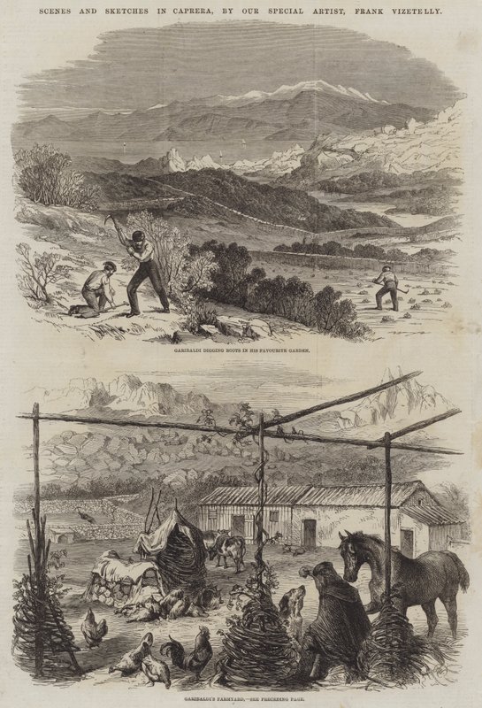 Scenes and Sketches in Caprera by Frank Vizetelly