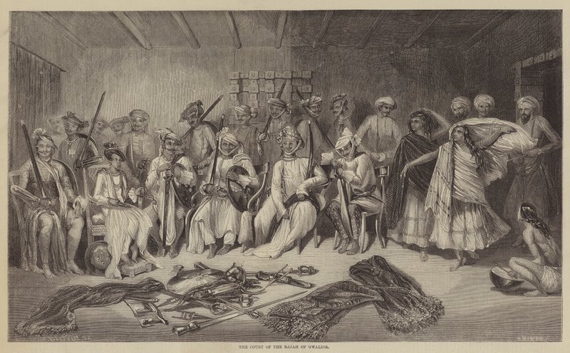 The Court of the Rajah of Gwalior by Frank Vizetelly