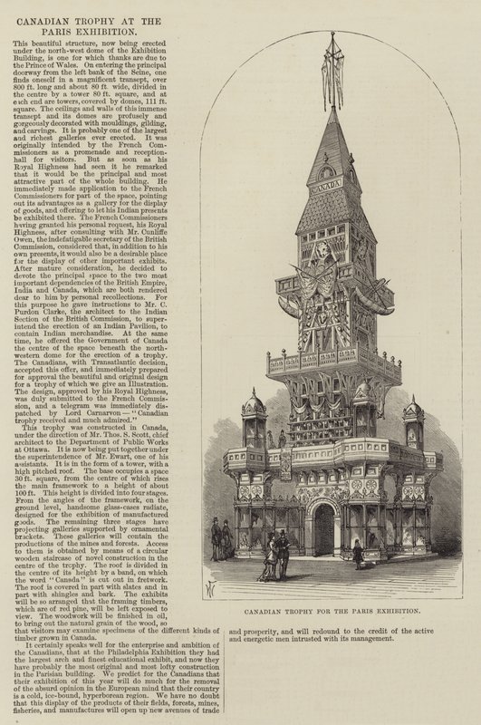 Canadian Trophy for the Paris Exhibition by Frank Watkins