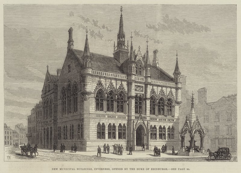 New Municipal Buildings, Inverness, Opened by the Duke of Edinburgh by Frank Watkins