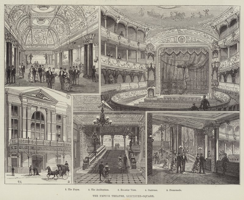 The Empire Theatre, Leicester-Square by Frank Watkins