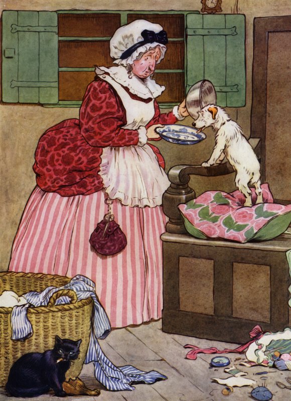 Illustration for Old Mother Hubbard by Frank Adams