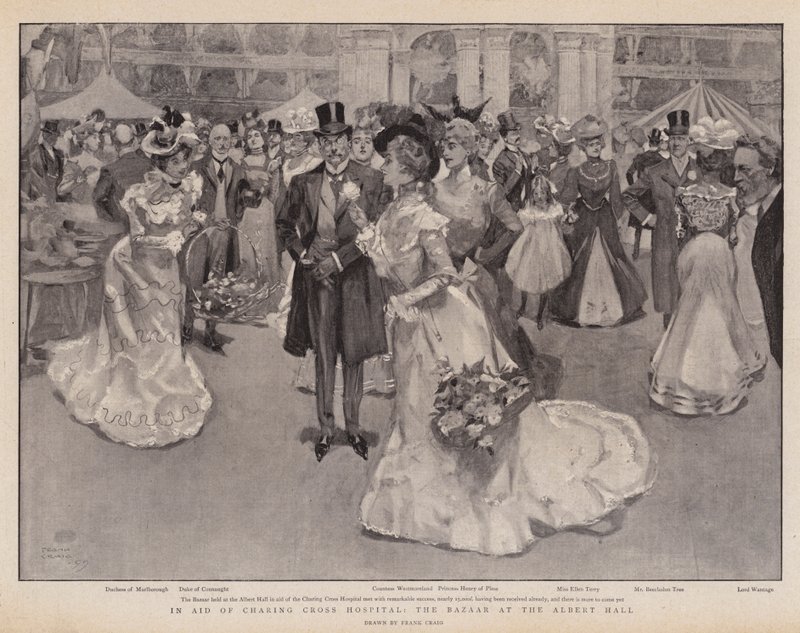 In Aid of Charing Cross Hospital, the Bazaar at the Albert Hall by Frank Craig