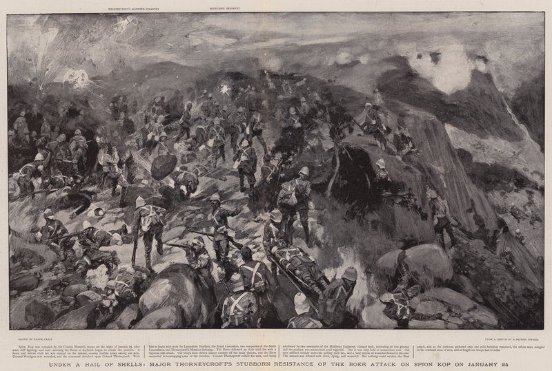 Under a Hail of Shells, Major Thorneycroft