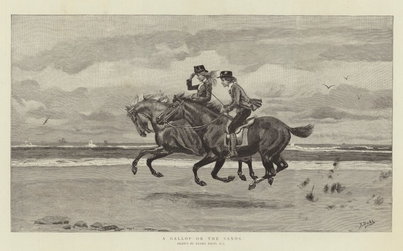 A Gallop on the Sands by Frank Dadd