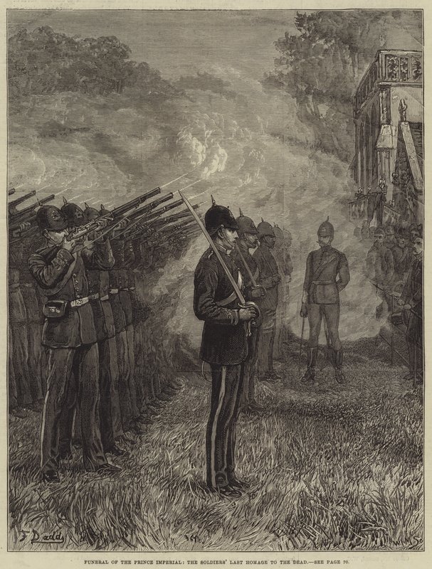Funeral of the Prince Imperial, the Soldiers