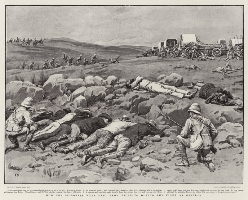 How the Prisoners were kept from escaping during the Fight at Graspan by Frank Dadd